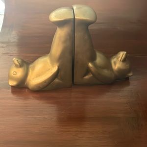 Brass Bear Bookends